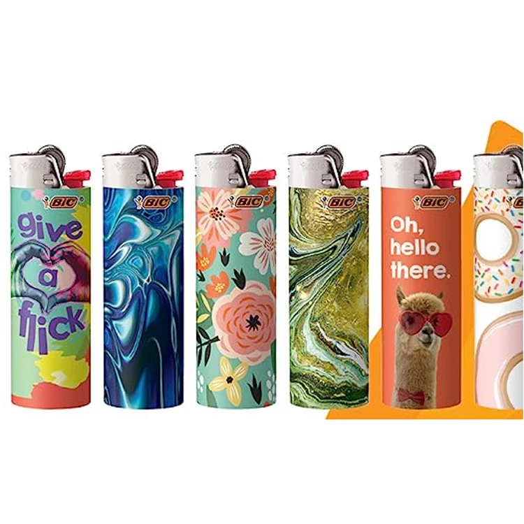 2024 NY STOCK  New Cheap plastic Flint lighters with sanding wheels Other Lighters & Smoking Accessories gas lighter