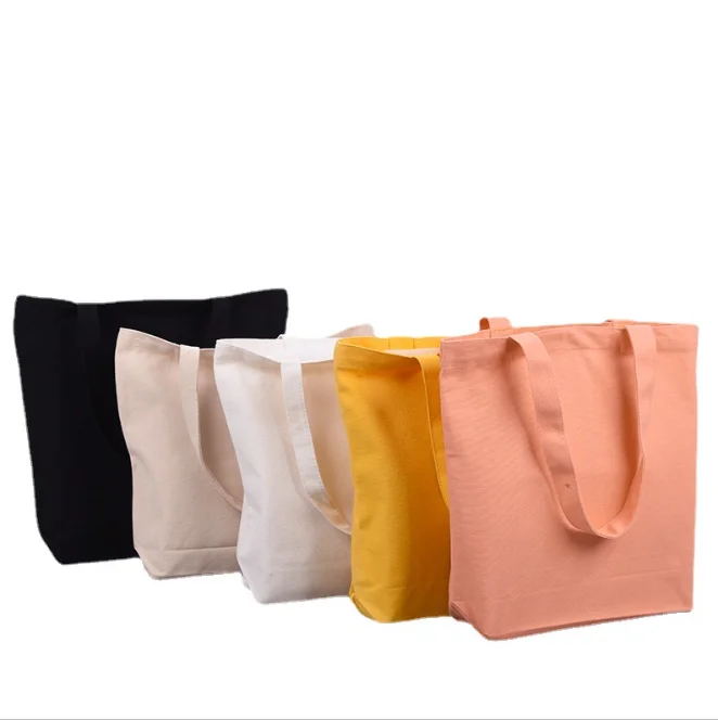 Factory supply hot selling canvas bag custom logo 12oz canvas tote bag women cotton shopping bag