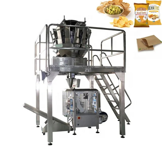 VFFS High Speed Auto Wheat Flour Herbs Packaging Machinery For Corn Chips