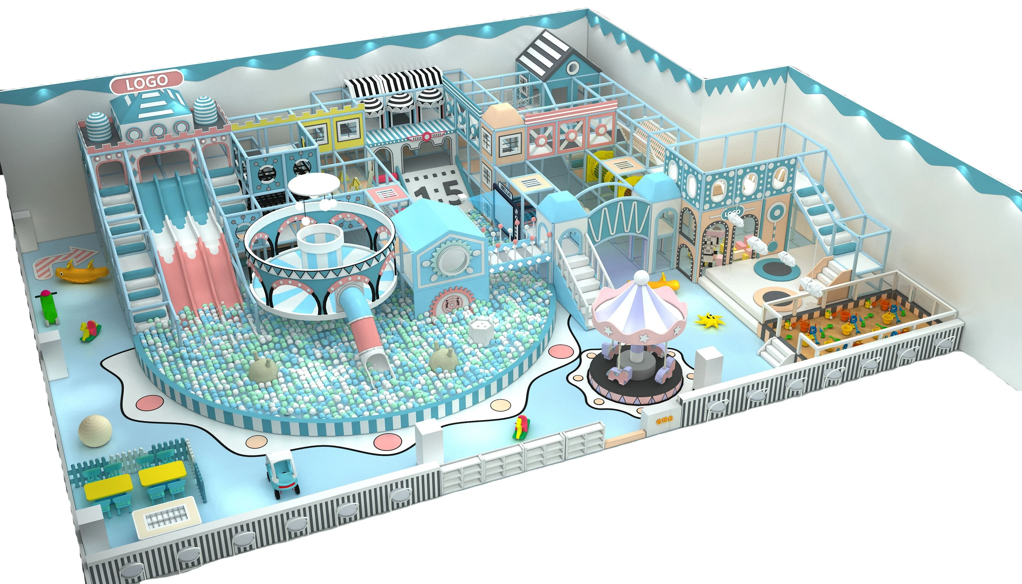 Kids plastic Indoor Playground children soft play toys indoor playground equipment for sale