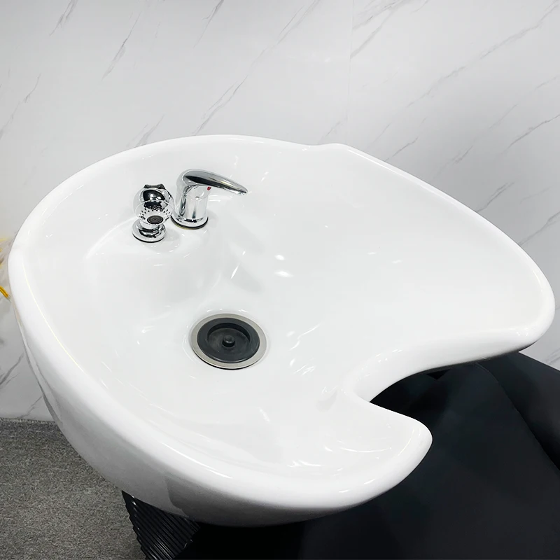 Modern shampoo bed sitting flush bed barber shop special ceramic spa bed factory direct sales new