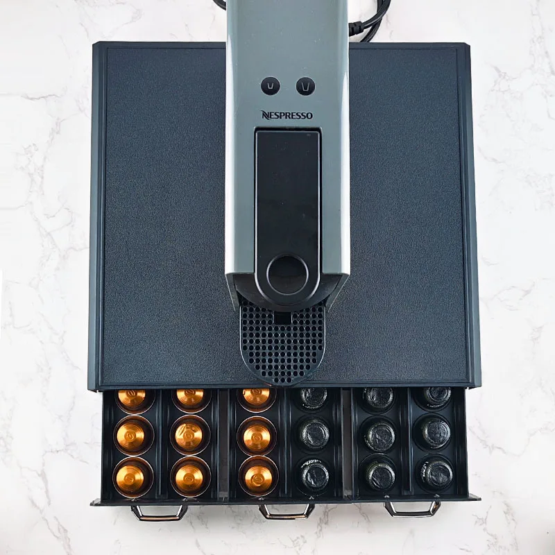 Wholesale Plastic Coffee Capsule Drawer Coffee Bar Accessories Dolce Gusto Holders 36pcs Coffee Capsule Storage Drawer