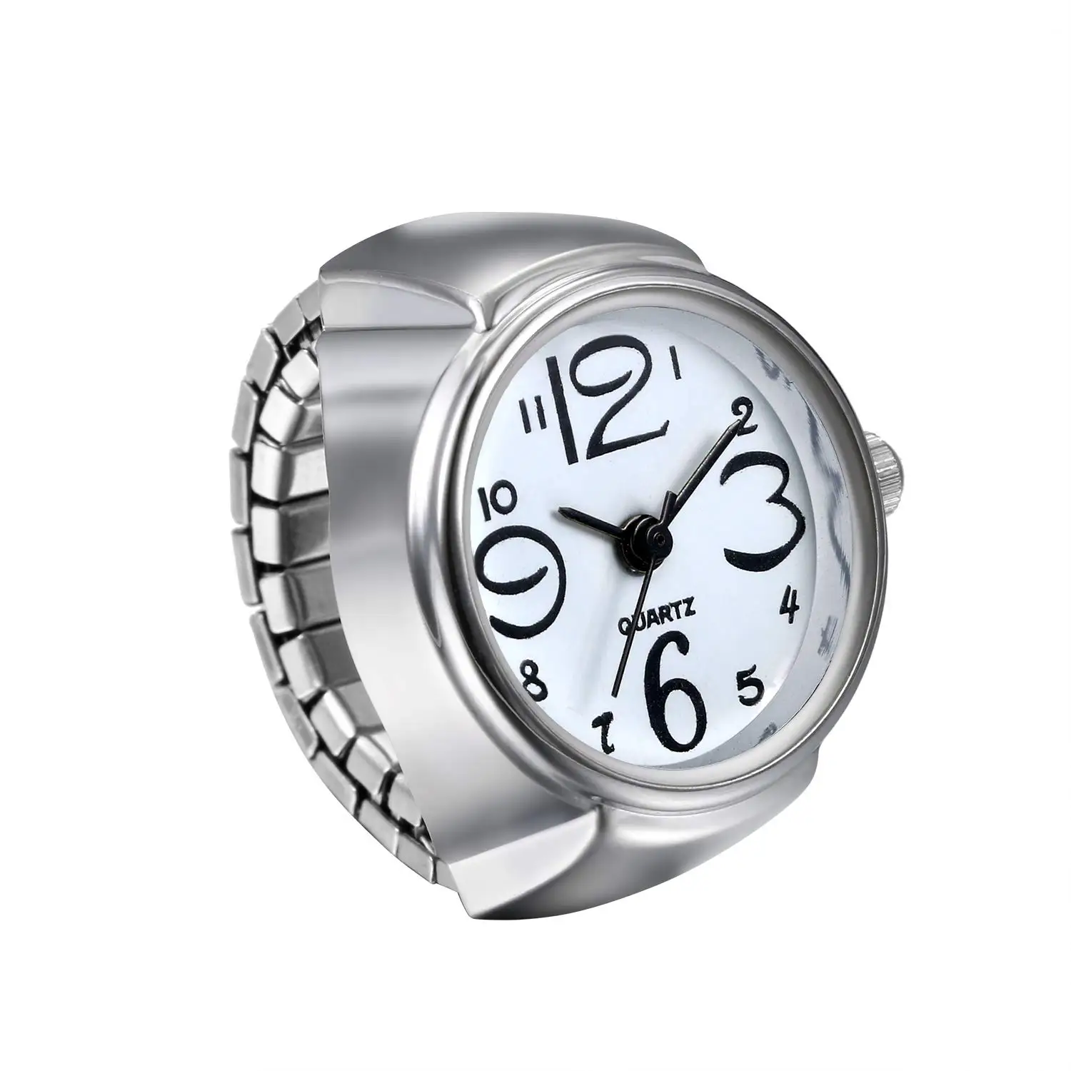 2022 New Fashion Styles Ring Finger Watch For Women Men Elastic Round Quartz Watches