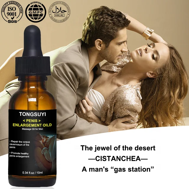 Fashion Body Care Glass Bottle Small Test Tube Natural Plant Men Penis Enhancement Enlargement Essential Oil