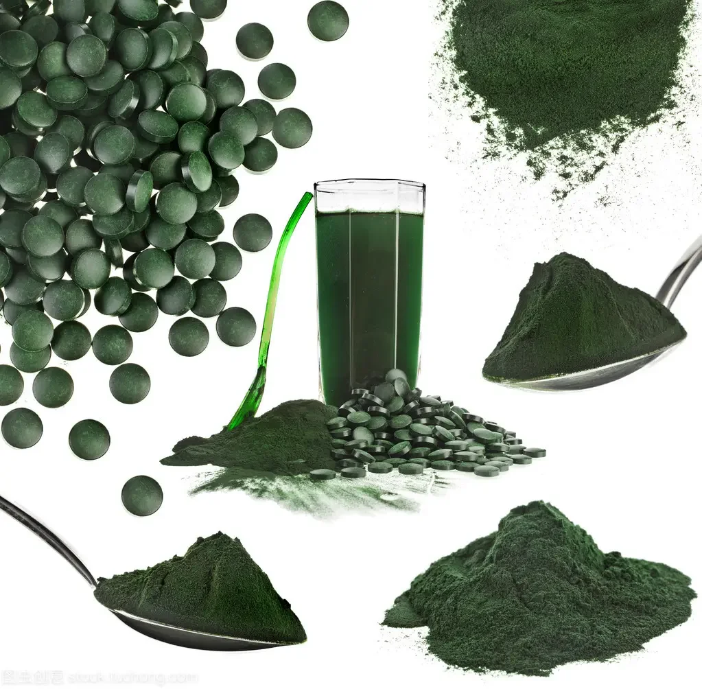 OEM  Natural Extract Organic Green Chlorella  Spirulina Extract Phycocyanin Tablets Natural Chlorella Product High Protein