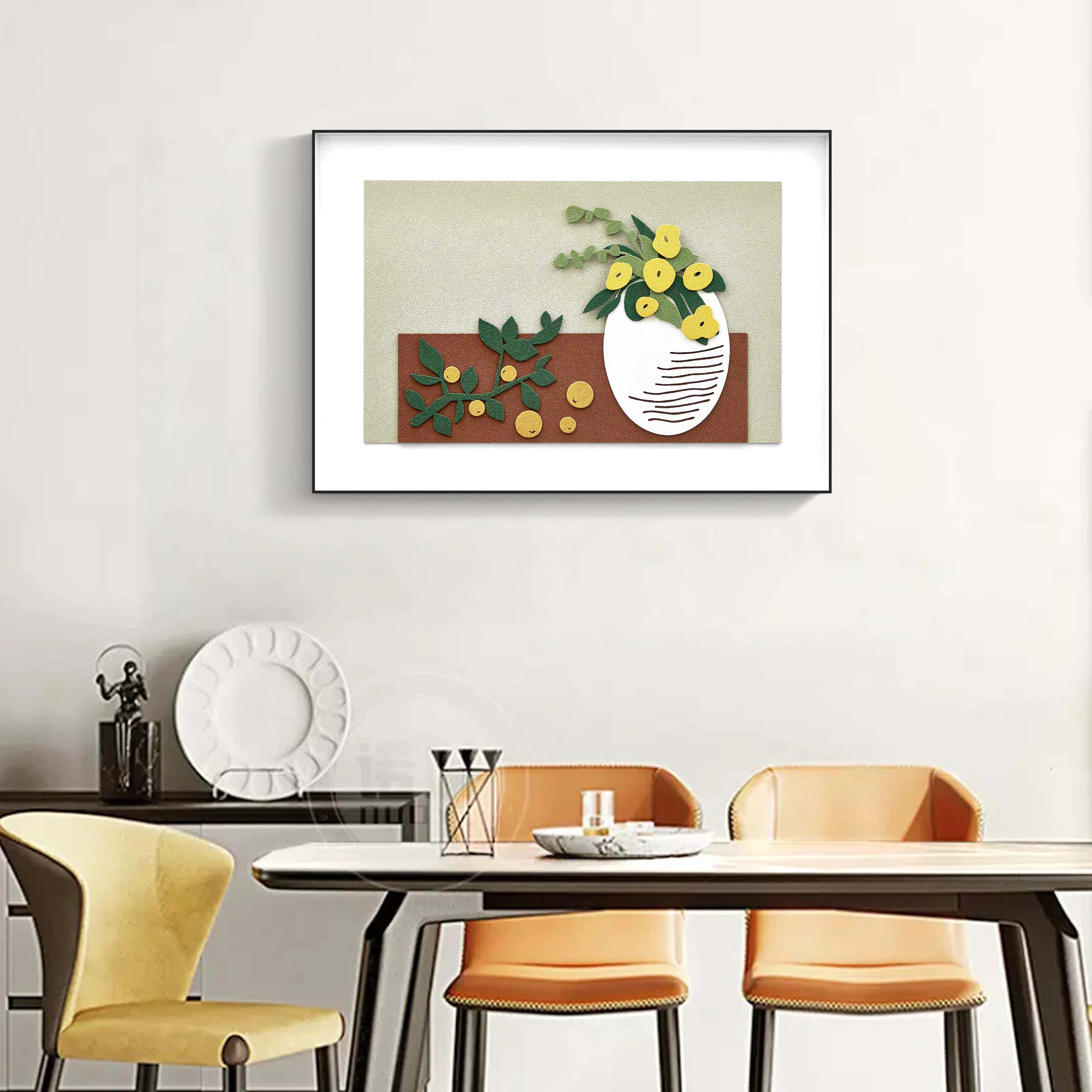 flowers decorative painting simple modern hanging paintings for dinner room bedroom hotel painting wall decor