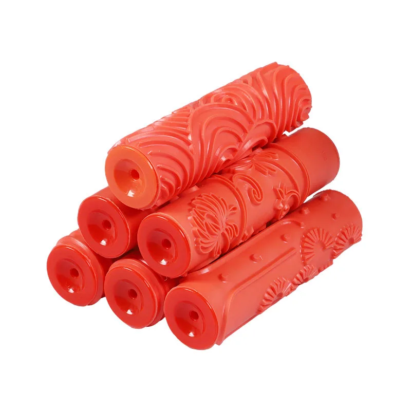 Hot selling rubber decorative roller art embossing tools source manufacturer multi-specification optional Customizable texture