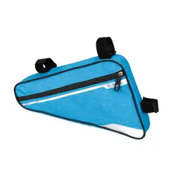 Waterproof Wear Resistant Reflective Bicycle Front Crossbeam Tube Storage Bag Triangle Saddle Bike Frame Bag