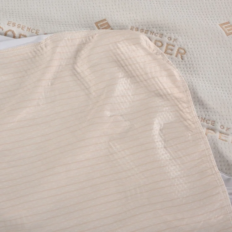 High Quality Copper fiber Anti bedbug function waterproof TPU breathable fitted mattress protector