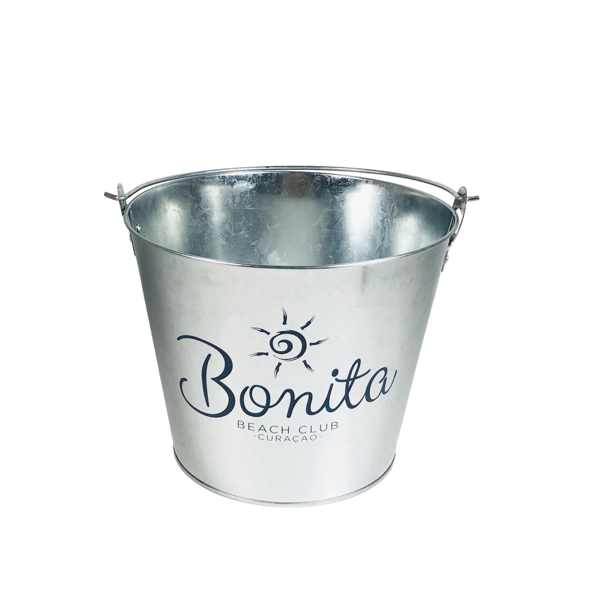 Big Capacity Water Bucket Wine Cooler With Handle Small Beer Ice Bucket Tin