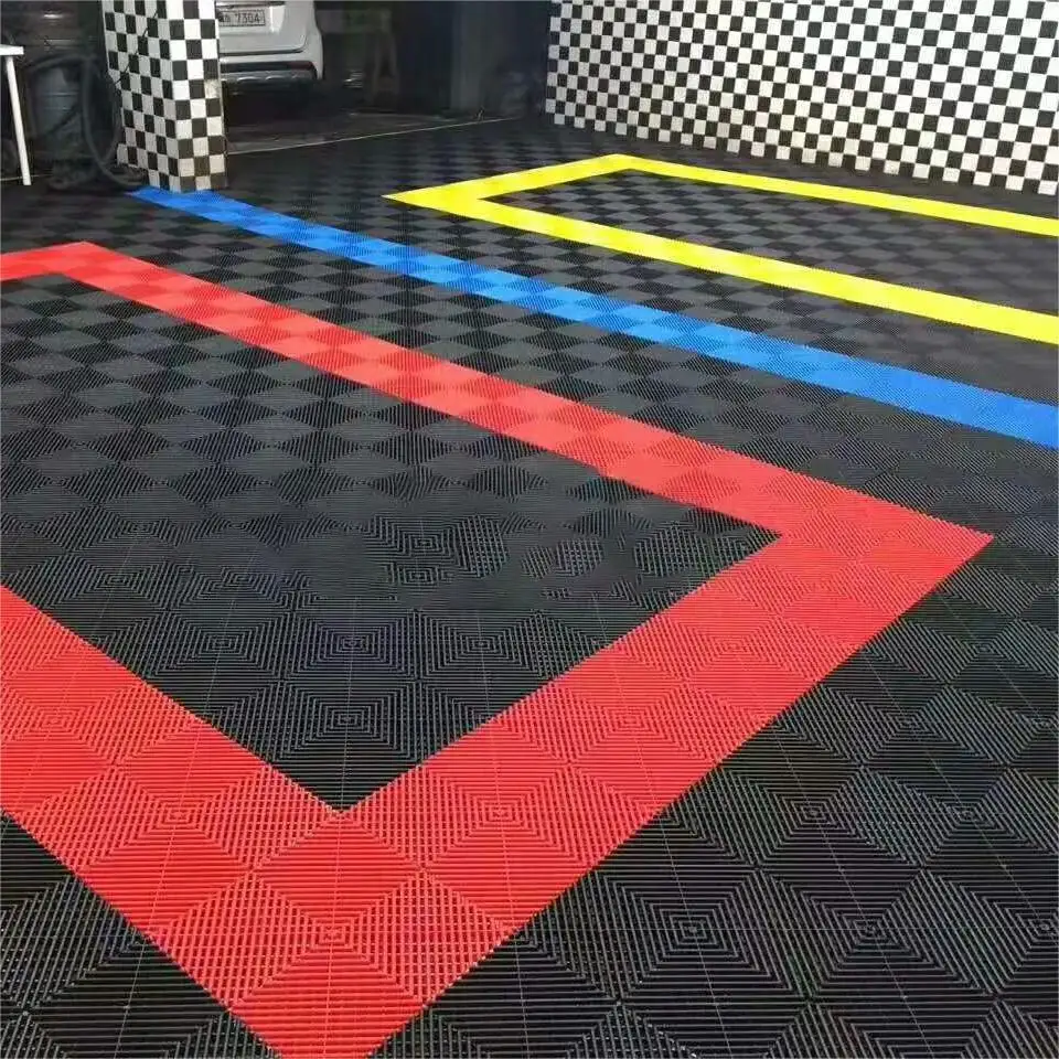 Factory price Modular Garage Flooring Tile Pool Patio Floor Interlocking Drainage Mats Outdoor Indoor Luxury Vinyl