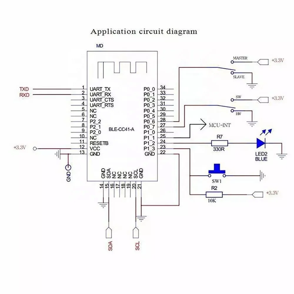 HM-10 Bluetooth Module 4.0 BLE for Arduino TI CC2541 Serial Transparent Transmission Wireless Module for IoT M2M Smart Controls
