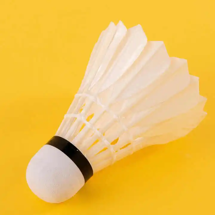 Feathered Badminton Shuttlecock for Professional and Casual Players with Enhanced Durability for Indoor Use
