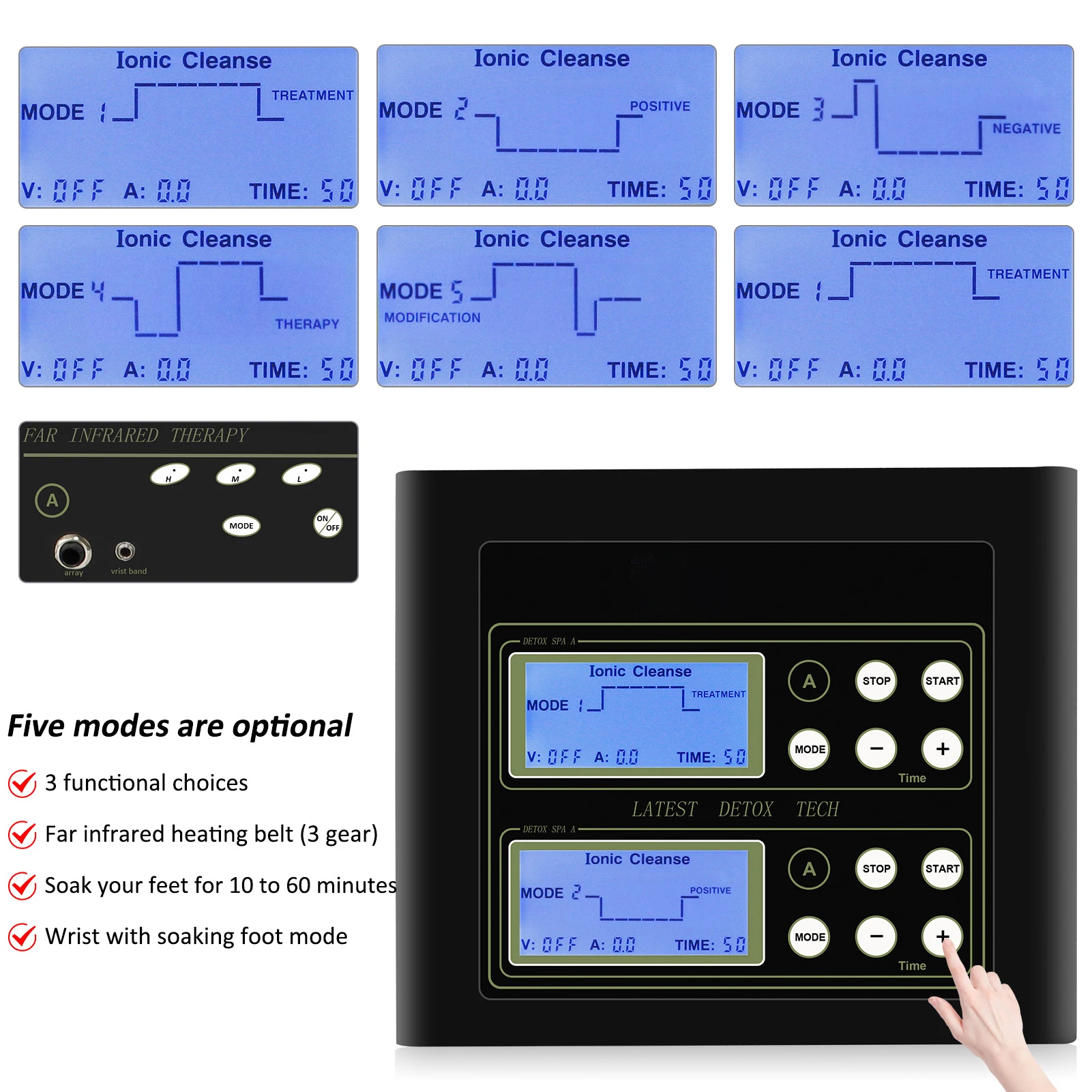Factory Foot Detox Machine Ion Detox Foot Spa Basin Ionic Cleanser Price