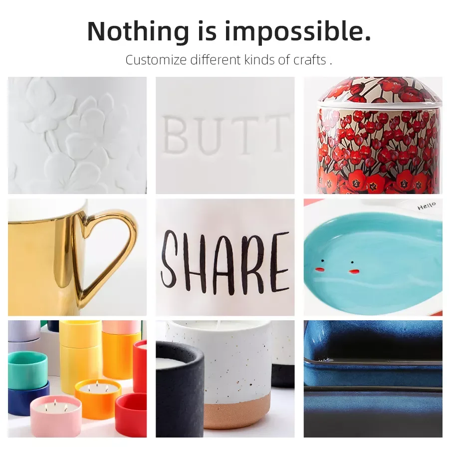 Japanese Style Sublimation Ceramic Steam Soup Bowl Stoneware Steamed Egg Cup Small Stew Pot with Lid for Home Kitchen