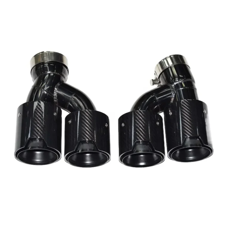 Original car exhaust muffler tail pipe Car Body Parts Carbon Fiber Exhaust Tip