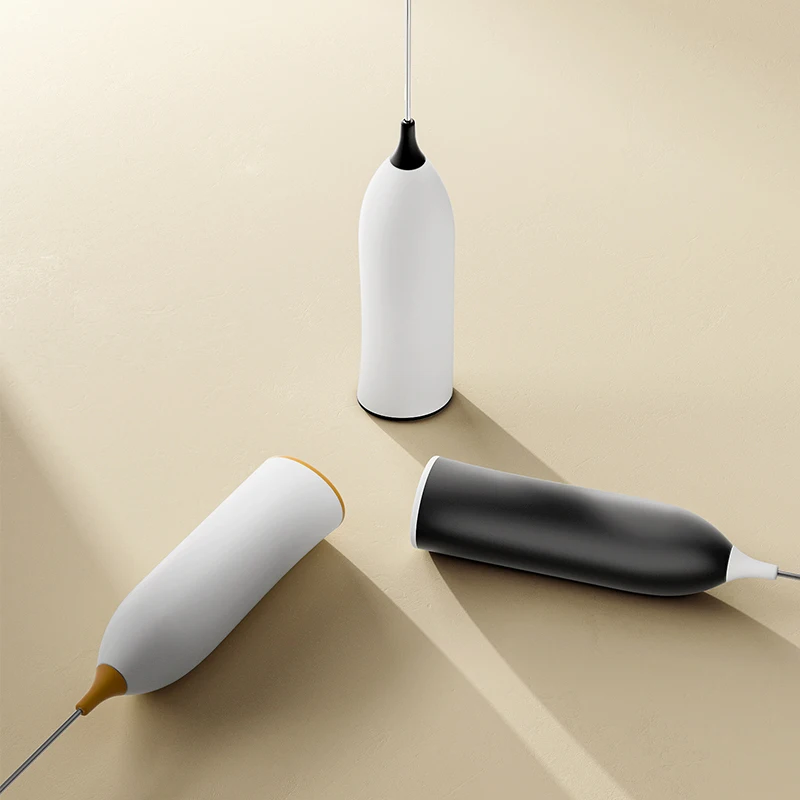 2023 Новое поступление перезаряжаемый автоматический ручной вспениватель молока Usb из нержавеющей стали Электрический вспениватель молока