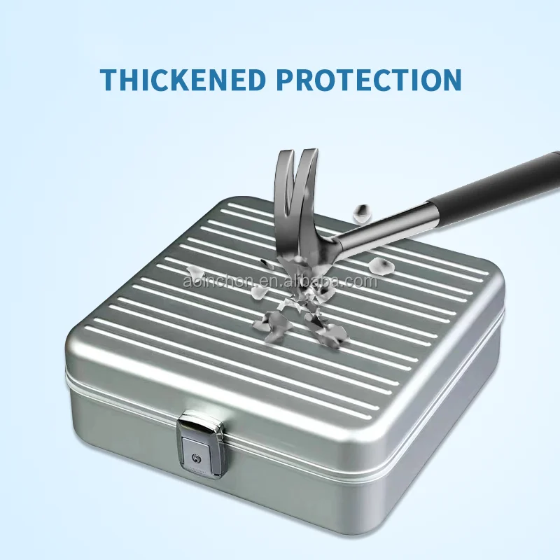 Aluminum Alloy Watch Storage Suitcase Watch Storage Box Waterproof Shockproof Anti-theft Watch Storage Display Cabinet