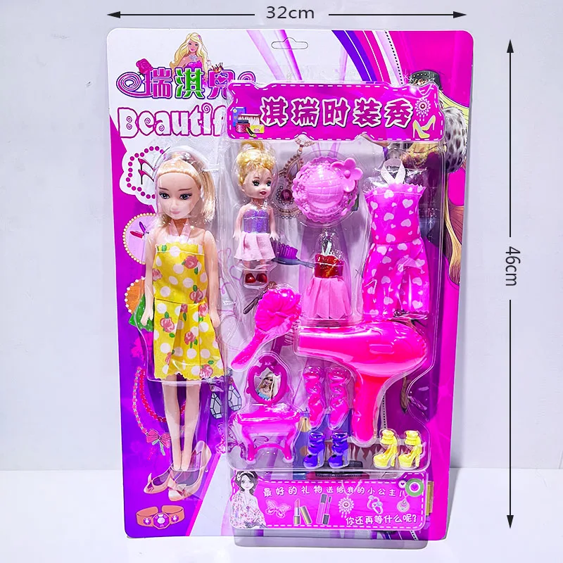 New Fashion Beauty Doll Game Set Plastic Girl Dress up Doll Toy Set for Sale