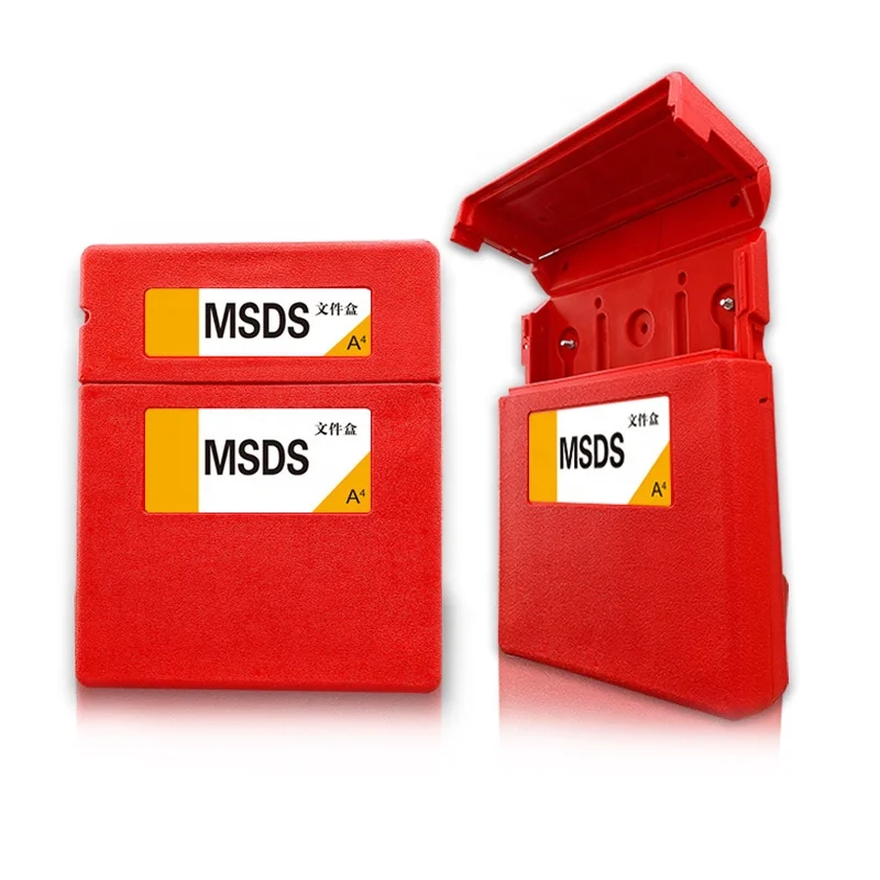 Заводская цена настенный химический ящик безопасности MSDS для документов