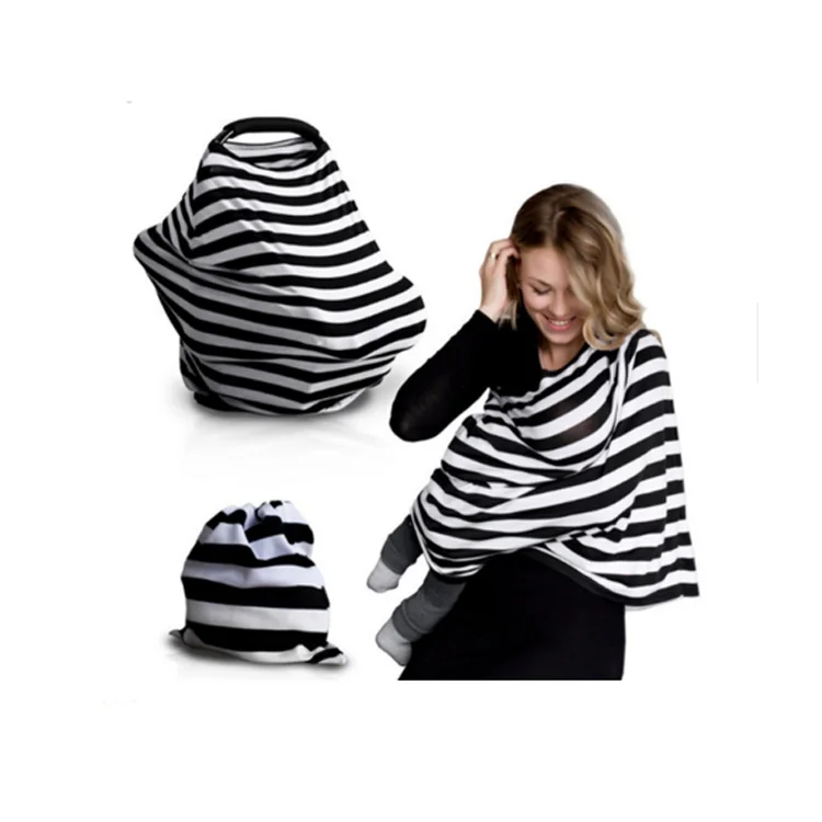 Multifunction organic cotton Nursing Scarf Baby Breastfeeding Cover Up Baby Car Seat Covers