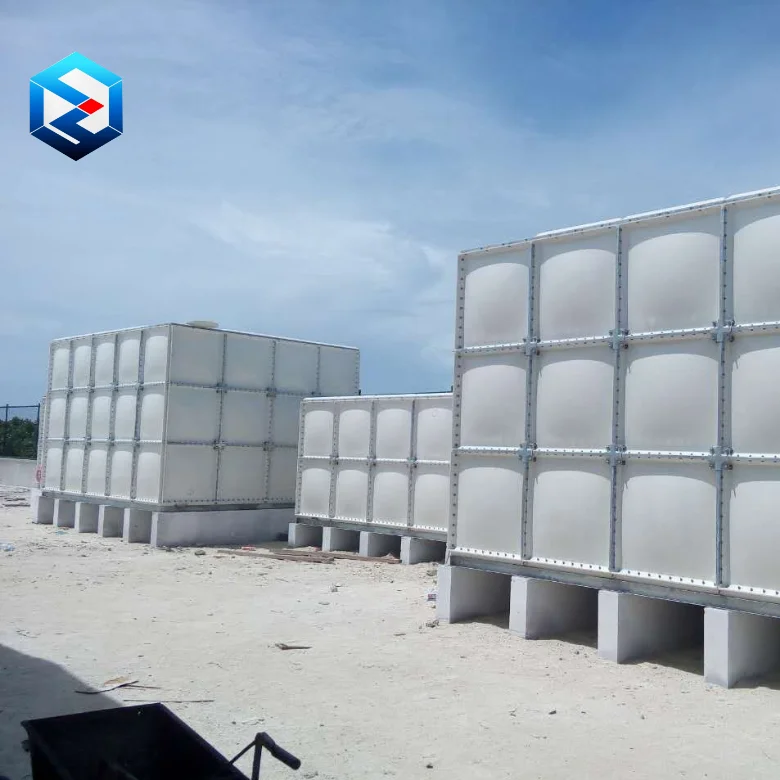 Reliable Manufacture 79000 Gallons Sectional  Fiberglass Drinking Water Containers with Anti Rust Made in China