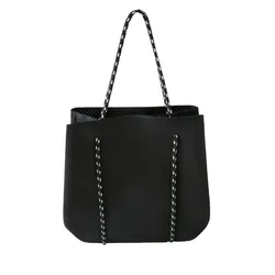 High quality hot sell perforated neoprene  large tote bag handbags for women