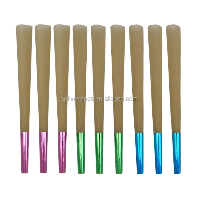 Изготовленные на заказ органические конусы из рулонной бумаги для курения, измельчение табака, травы, сорняков