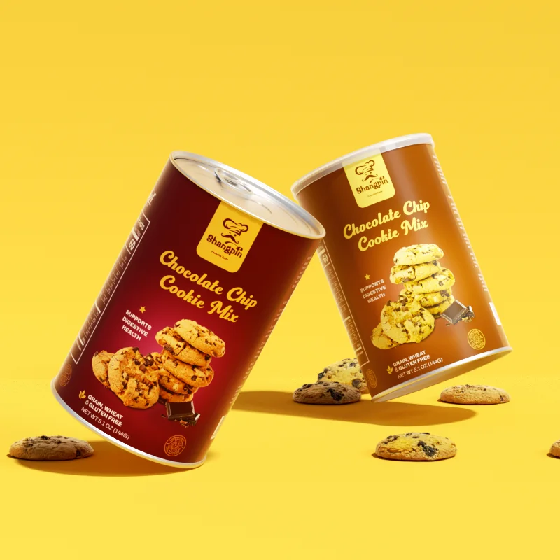 Custom Kraft aluminium foil Nut Cookie Biscuits Paper Tube Chocolate Potato Cylinder Packaging for Cookies Round Box