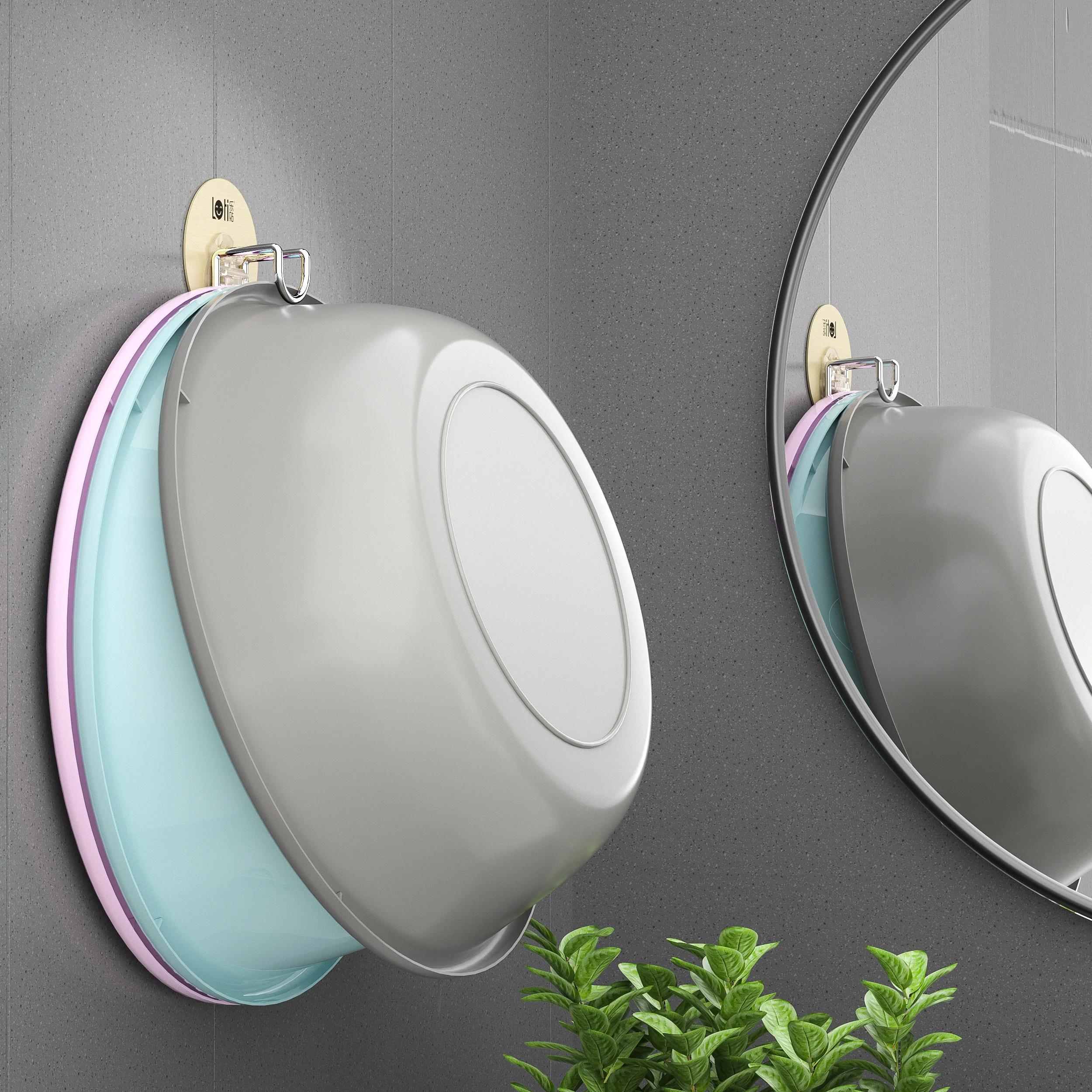 Low MOQ Bathroom Accessories Wall Mounted Stainless Steel Basin Storage Rack