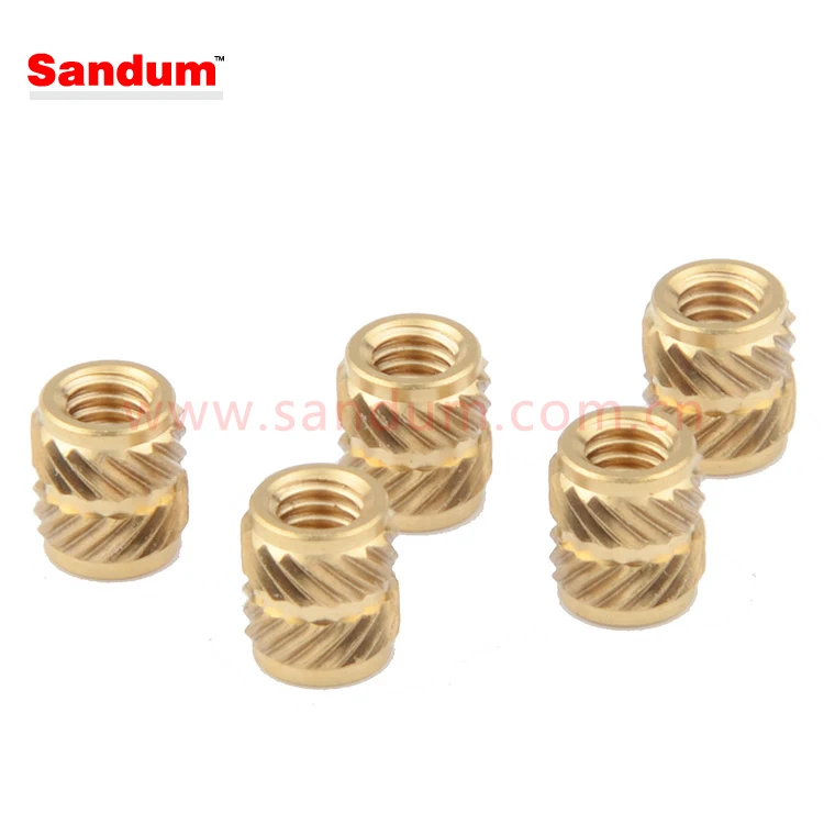 Heat set quick press brass inserts with thread 8-32 10-24 6-32 M4 M5 M6 M8