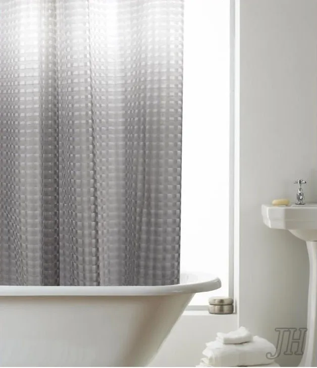 3D Peva Cat Eyes  Gradient Colors  Shower Curtains