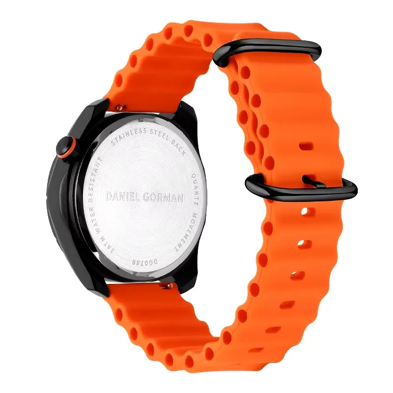 Fashion Design DANIEL GORMAN Trend Sports Watch For Men Waterproof Dual Track Night Light Magnetic Force Wristwatch Clock Reloj