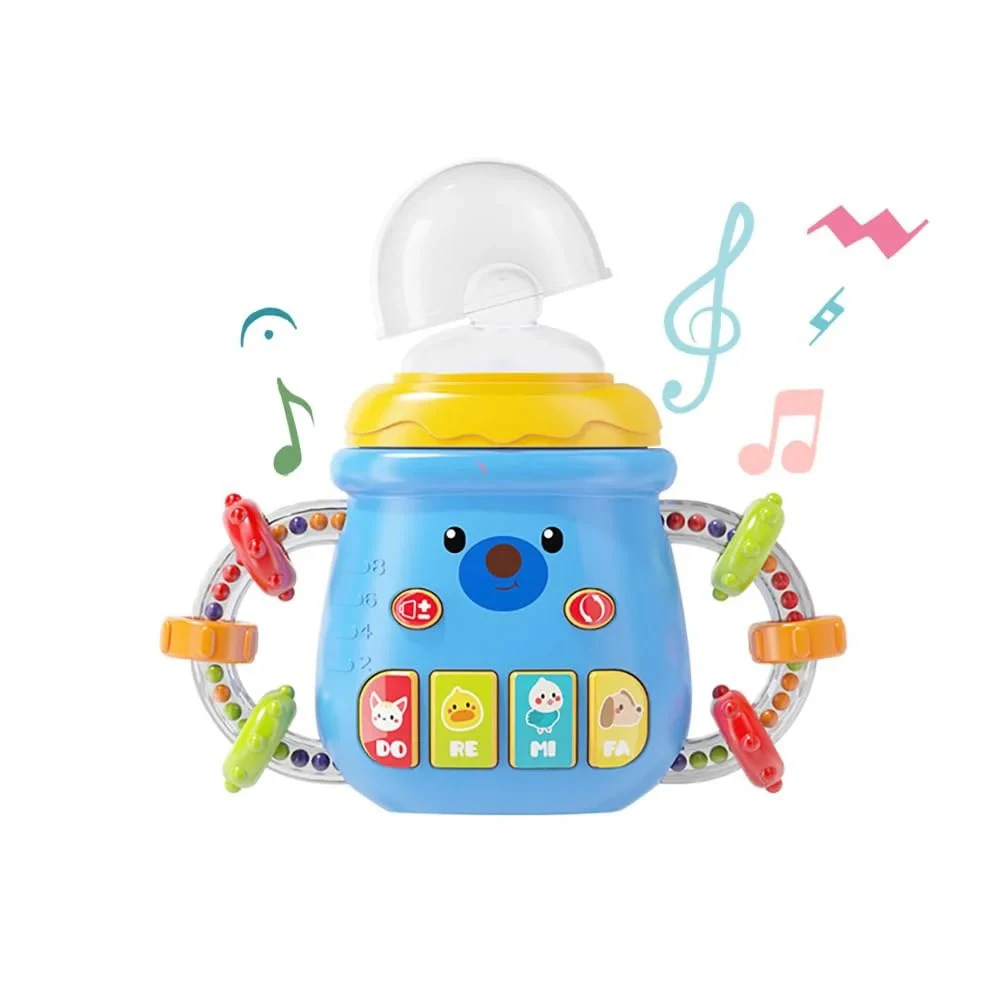 Wholesale cheap plastic baby rattle toys Baby 6 months  Early Educational Infant Ring Bell Hand Chew Rattles Toys sensory toys