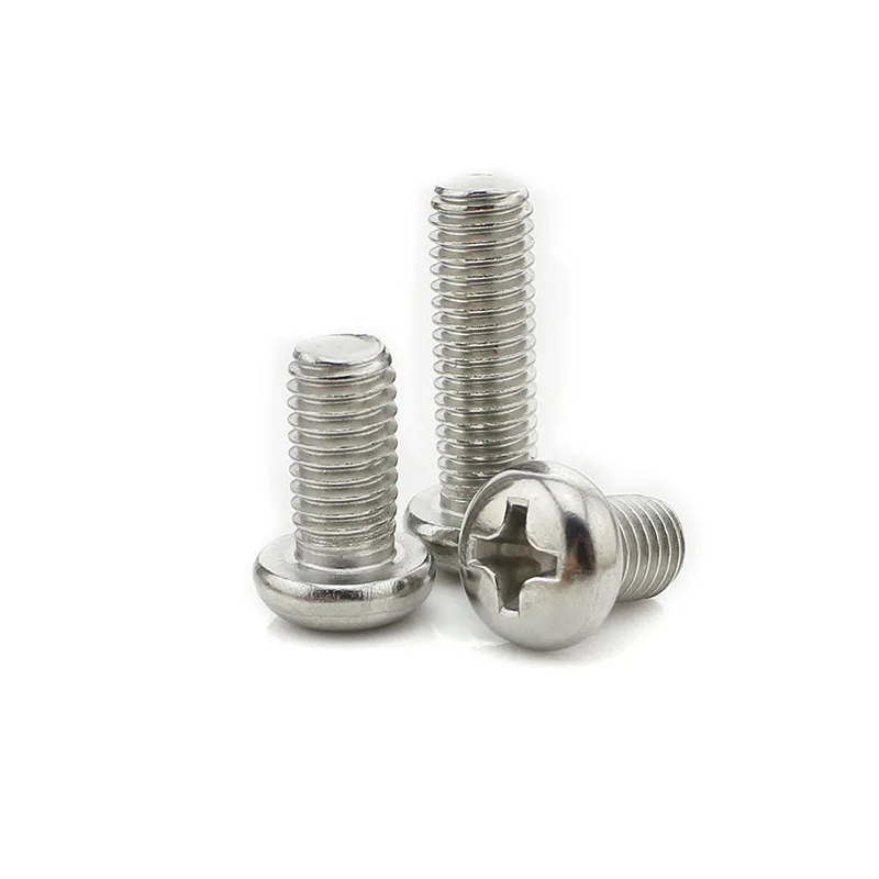 China made high quality Stainless steel cross recessed pan head machine screws switch socket screws