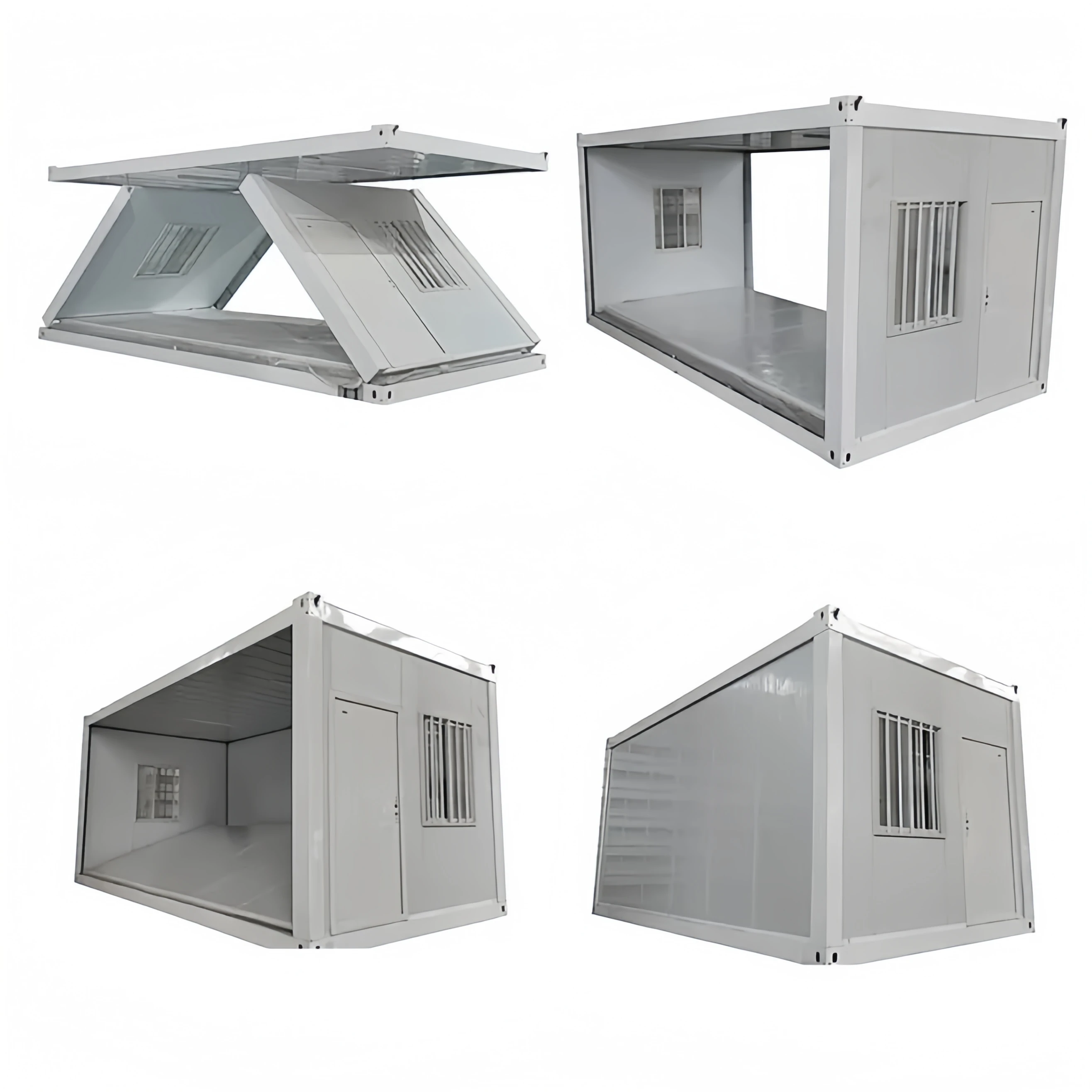 Fast Build Prefabricated Foldable Extended Office Dormitory 20ft Modular Folding Container House