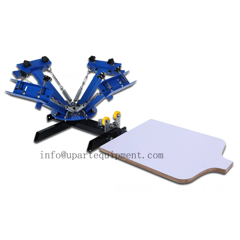 Manual 4 color 1 station t-shirt screen printing machine Low Cost Serigraphy Machine For Textile