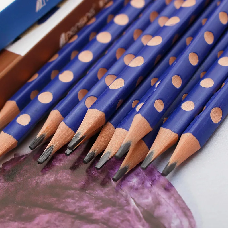 Wood Pencil Custom Logo Art Writing HB 2B Black Bag Cheap Set Body Good Lead Packing School Packaging Office Color Printing Type