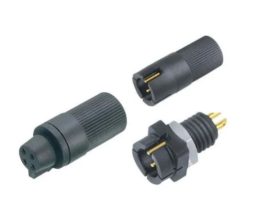M12 90 degree plastic connectors 12pin Amphenol connector 12pin M12 Panel mount connector 12pin