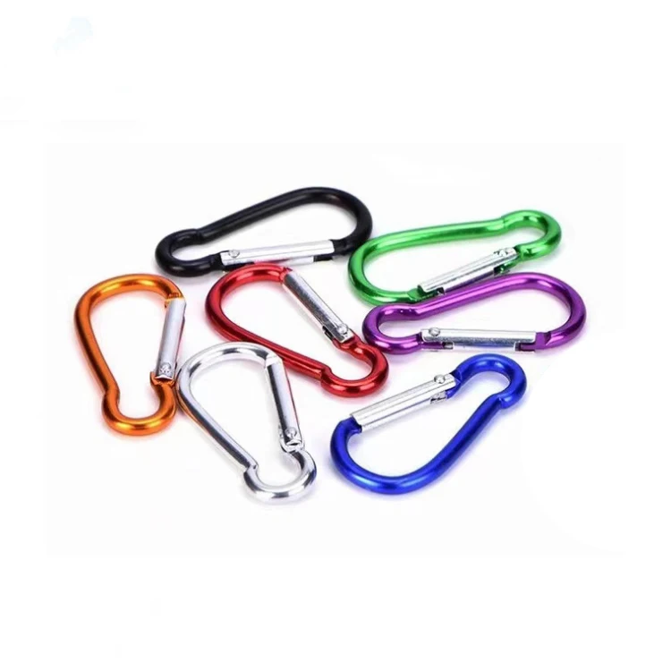 6cm Colorful calabash gourd shape aluminum carabiner clip keychain