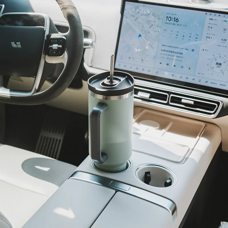 40oz Tumbler with Handle and Straw Lid Reusable Everich Insulated Stainless Steel Custom Travel Car 40 oz tumbler with straw