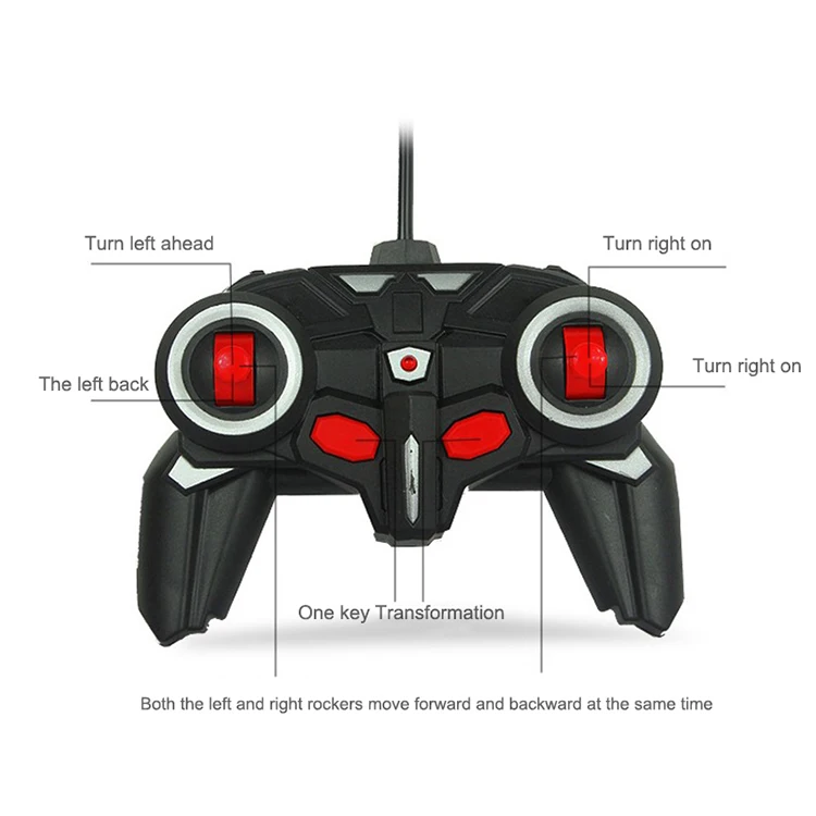 Deformation Electric Robot Transform Toy 1:16 Remote Control Car 2 in 1 Battery Plastic Window Box 60 AA RC