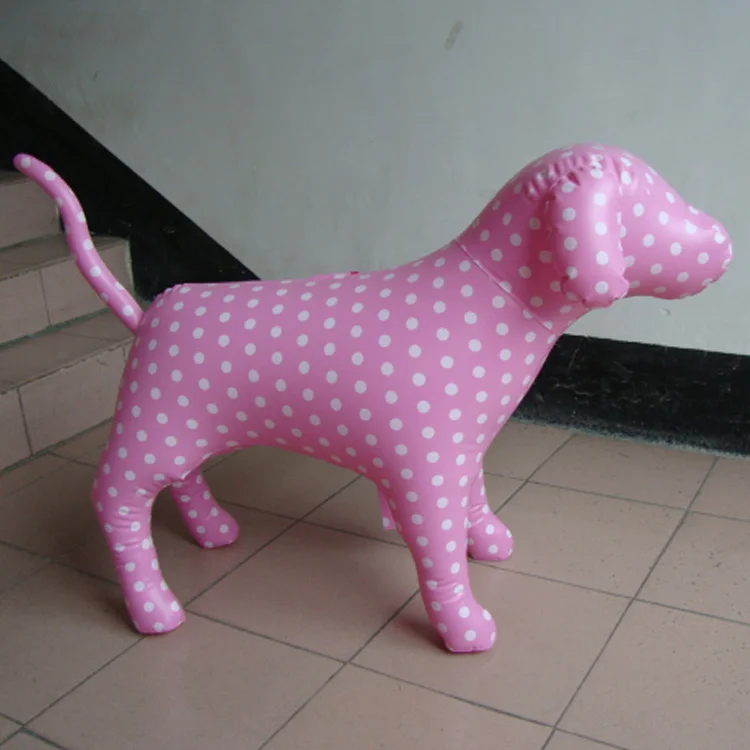 Promotions Dog Clothing Dummy Pink Inflatable Dog Model Dog Mannequin