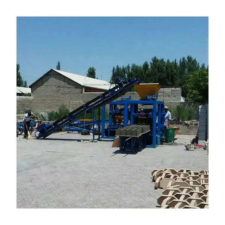 Hot Style QTJ4-26 Auto Hydraulic 3600*1700*2560 mm No Fired Needs Interlocking Hollow Concrete Brick Making Machine for Sale