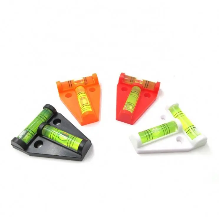 Small Square Bracket acrylic T-Type Mini plastic Spirit Level triangle Calibrator PMMMA Horizontal Bubble Balancer Triangle