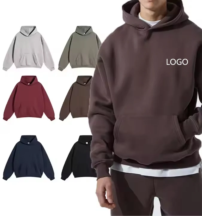 Hot Selling Cotton Custom Design Logo Puff Printing Unisex Pullover Hoodies