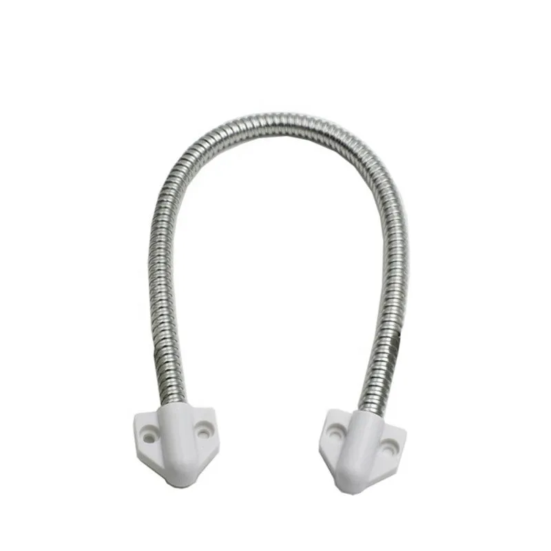 Plastic End with Stainless Steel loop Exposed Mounting Armored Metal Tube Door Loop Door Cord