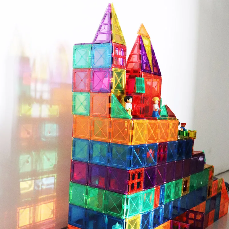 Набор Магнитных строительных блоков 180, магнитные игрушки, самые мощные магниты, магнитные плитки