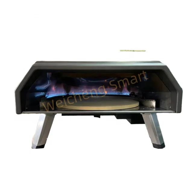 New Fast Cooking Stainless Steel Outdoor Portable Pizza Oven Rotating Gas Pizza Oven for Garden for BBQ Grills
