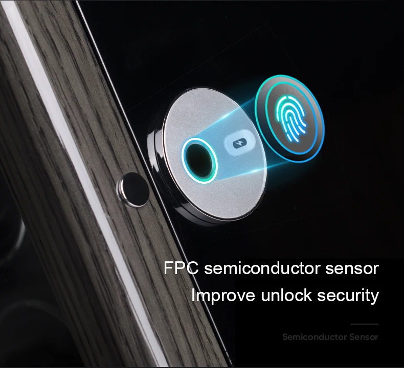 Automatic watch winding fingerprint unlock luxury wood watch storage case Touch control Piano paint back